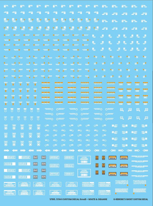 G-Rework 1/144 1/100 Custom Water Decal (White)