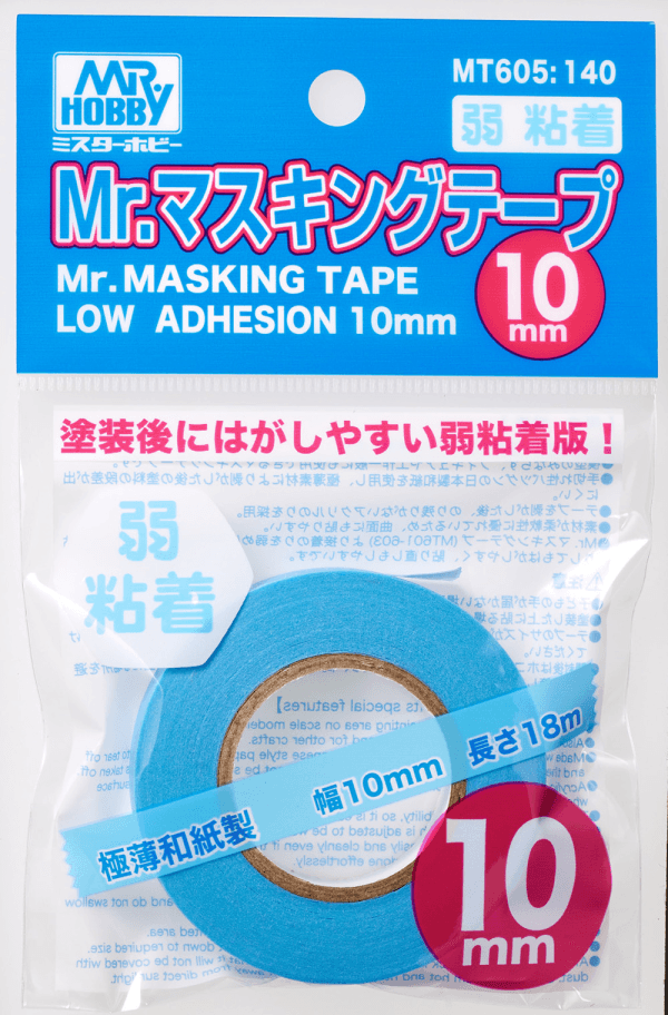 Mr. Hobby MT605 Mr. Masking Tape Low Adhesion 10mm - A-Z Toy Hobby