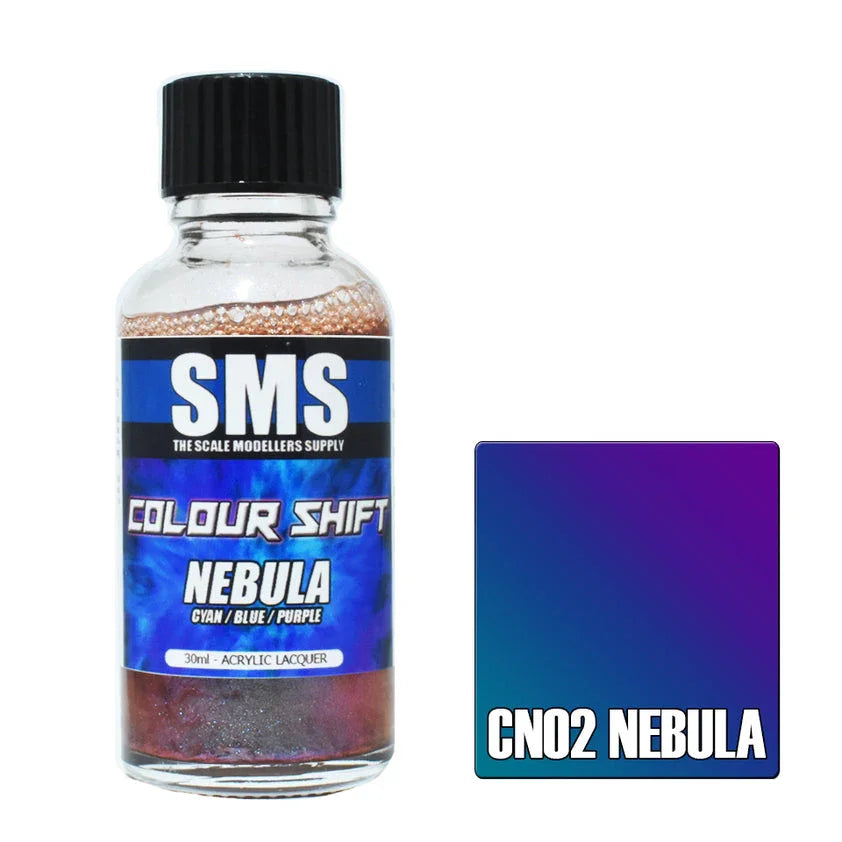 SMS CN02 Color Shift Nebula (Cyan/Blue/Purple) Paint 30ml - A-Z Toy Hobby
