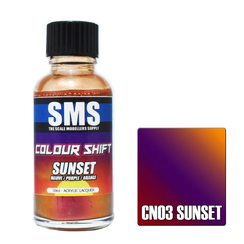 SMS CN03 Color Shift Sunset (Mauve/Purple/Orange) Paint 30ml - A-Z Toy Hobby