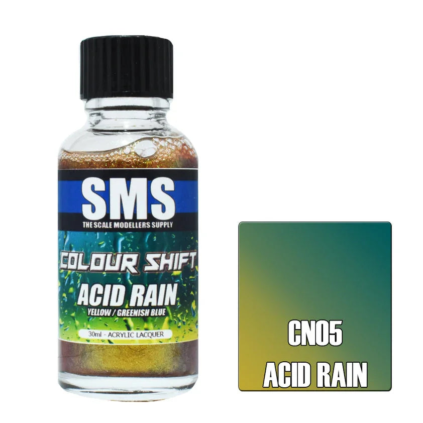 SMS CN05 Color Shift Acid Rain (Yellow/Greenish Blue) Paint 30ml - A-Z Toy Hobby