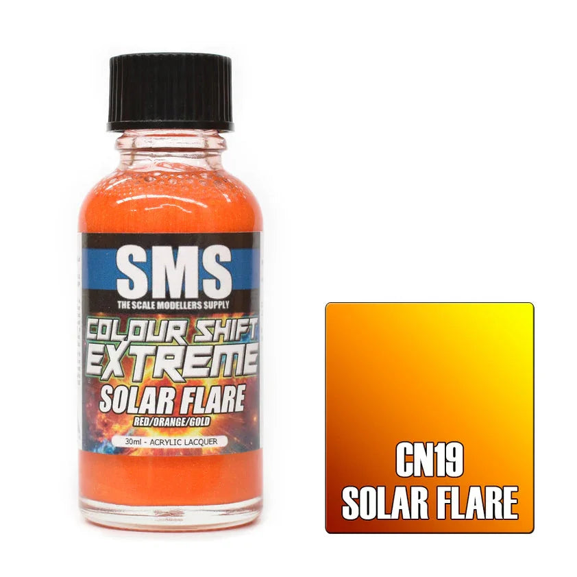 SMS CN19 Color Shift Extreme Solar Flare (Red/Orange/Gold) Paint 30ml - A-Z Toy Hobby