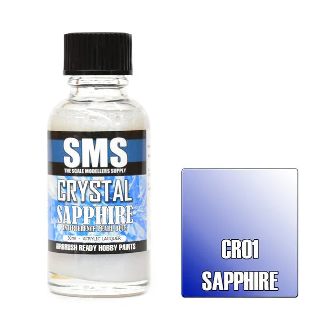 SMS CR01 Crystal Sapphire Paint 30ml - A-Z Toy Hobby
