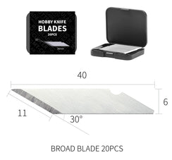 DSPIAE Hobby Knife Spare Blades (20pcs) DK-B - A-Z Toy Hobby