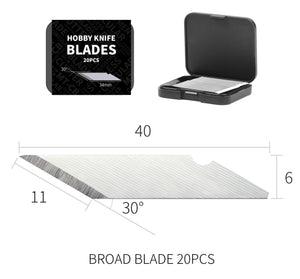 DSPIAE Hobby Knife Spare Blades (20pcs) DK-B - A-Z Toy Hobby