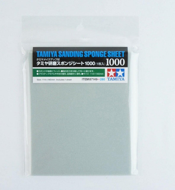 Tamiya 87149 Sanding Sponge 1000 Sheet TAM87149 - A-Z Toy Hobby