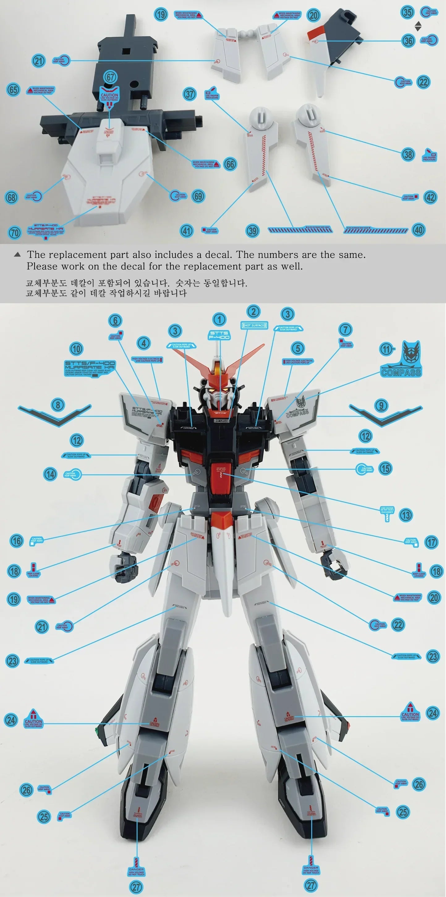 Delpi Water Decal For HG Murasame Kai - A-Z Toy Hobby