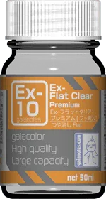 Gaia Notes EX-10 EX-Flat Clear Premium Lacquer Paint 50ml - A-Z Toy Hobby