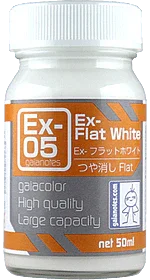 Gaia Notes EX-05 EX-Flat White Lacquer Paint 50ml - A-Z Toy Hobby