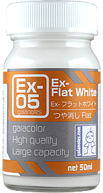 Gaia Notes EX-05 EX-Flat White Lacquer Paint 50ml - A-Z Toy Hobby