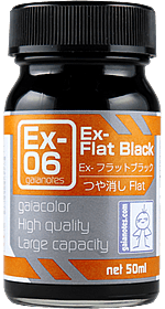 Gaia Notes EX-06 EX-Flat Black Lacquer Paint 50ml - A-Z Toy Hobby