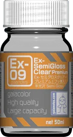 Gaia Notes EX-09 EX-Semi Gloss Clear Premium Lacquer Paint 50ml - A-Z Toy Hobby