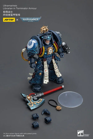 Joy Toy Warhammer 40K Ultramarines Librarian in Terminator Armor 1/18 Action Figure - A-Z Toy Hobby