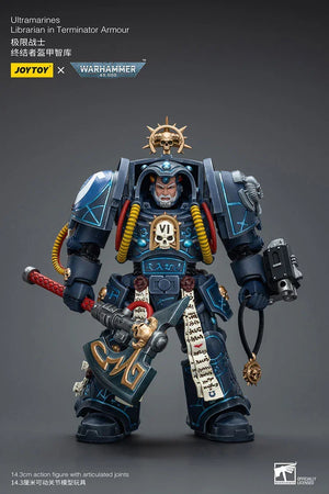Joy Toy Warhammer 40K Ultramarines Librarian in Terminator Armor 1/18 Action Figure - A-Z Toy Hobby
