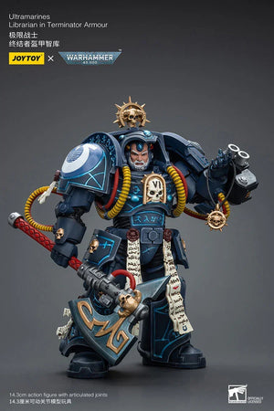 Joy Toy Warhammer 40K Ultramarines Librarian in Terminator Armor 1/18 Action Figure - A-Z Toy Hobby