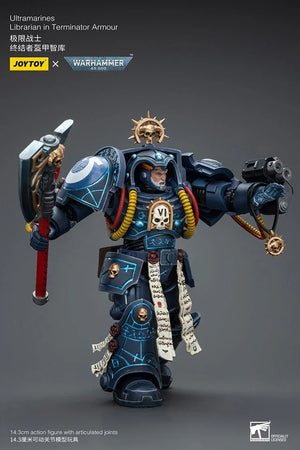 Joy Toy Warhammer 40K Ultramarines Librarian in Terminator Armor 1/18 Action Figure - A-Z Toy Hobby