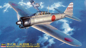 Hasegawa 19143 A6M2b Zero Fighter Type 21 (Zeke) 1/48 Model Kit - A-Z Toy Hobby