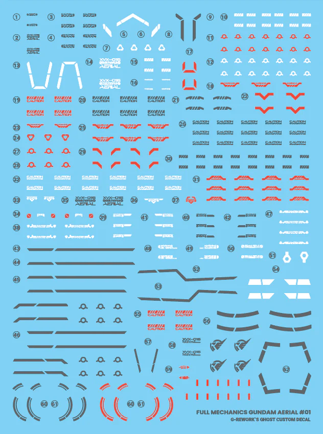 G-Rework Water Decal For Full Mechanic Aerial - A-Z Toy Hobby