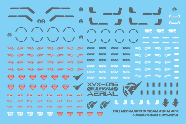 G-Rework Water Decal For Full Mechanic Aerial - A-Z Toy Hobby