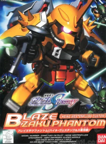 Bandai BB 298 Blaze Zaku Phantom Heine Westenfluss Custom SD Model Kit - A-Z Toy Hobby