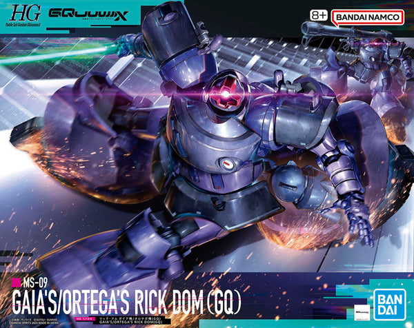 Bandai HGGQX 09 Gaia's/Ortega’s Rick Dom (GQ) 1/144 Model Kit