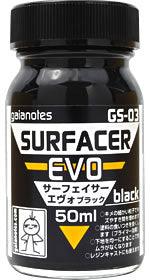 Gaia Notes GS-03 Surfacer Evo Black Lacquer Paint 50ml - A-Z Toy Hobby