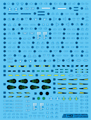 Delpi Water Decal For HGGQX Light-Type Guncannon - A-Z Toy Hobby