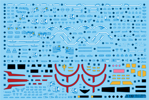 Delpi Water Decal For HG Doven Wolf ZZ Ver. - A-Z Toy Hobby