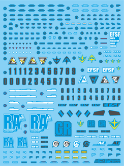 Delpi Water Decal For HG Jegan