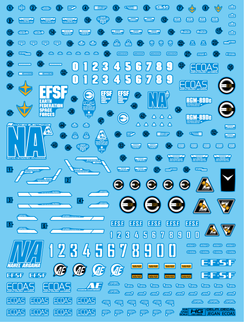 Delpi Water Decal For HG Jegan ECOAS Type