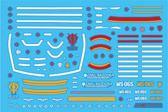 Delpi Water Decal For HG Char's Zaku (GQ)