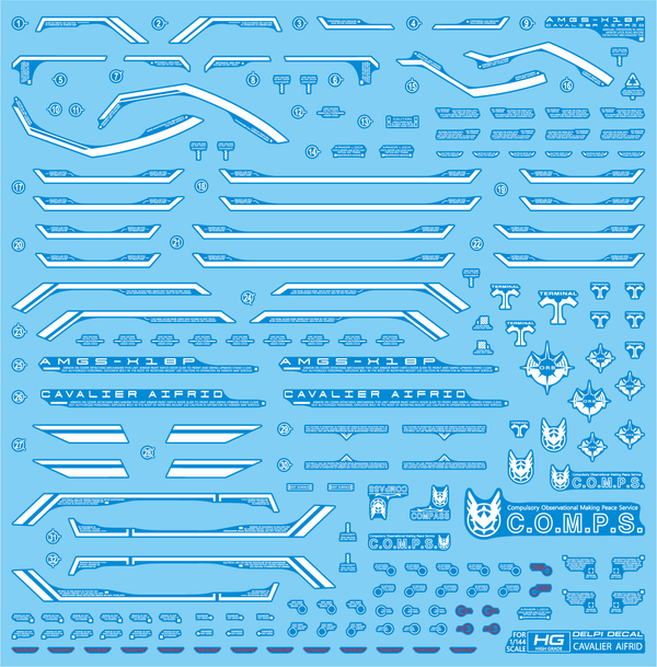 Delpi Water Decal For HG Cavalier Aifrid