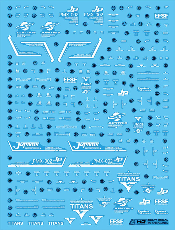 Delpi Water Decal For HG Bolinoak-Sammahn