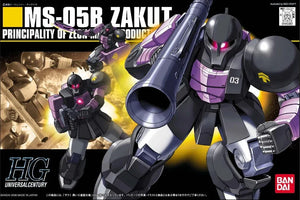 Bandai HGUC 068 Zaku I (Black Tri-Stars) 1/144 Model Kit - A-Z Toy Hobby
