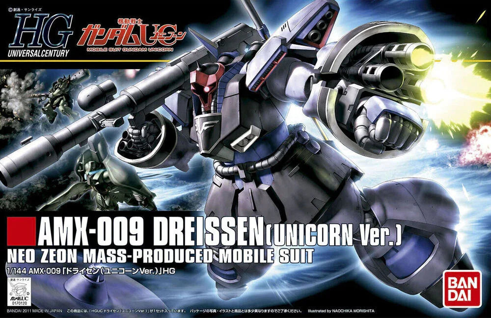 Bandai HGUC 124 Dreissen (Unicorn Ver.) 1/144 Model Kit - A-Z Toy Hobby