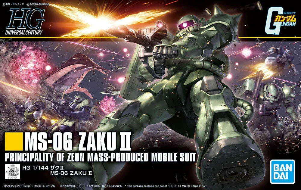 Bandai HGUC 241 Zaku II 1/144 Model Kit - A-Z Toy Hobby