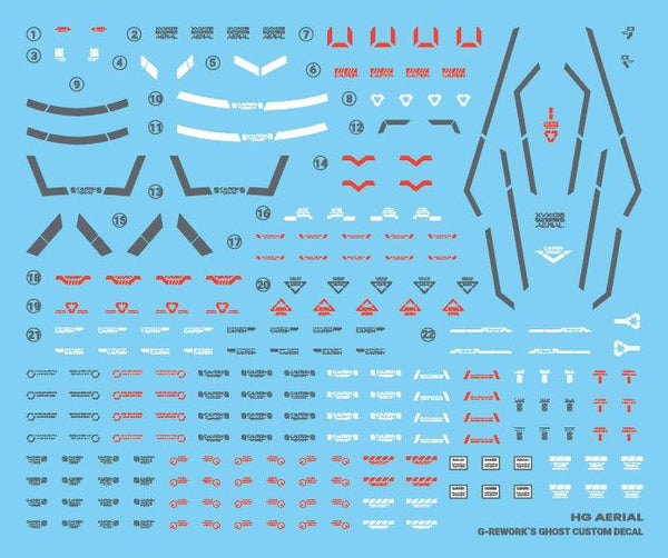 G-Rework Water Decal For HG Aerial - A-Z Toy Hobby