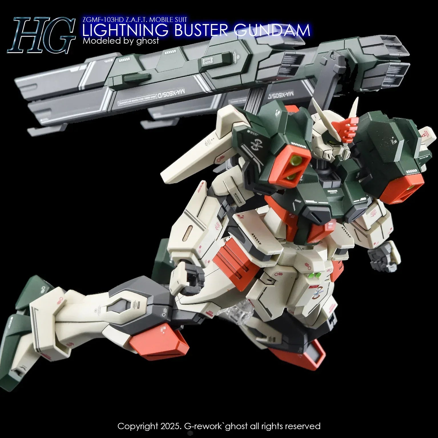 G-Rework Water Decal For HG Lightning Buster - A-Z Toy Hobby