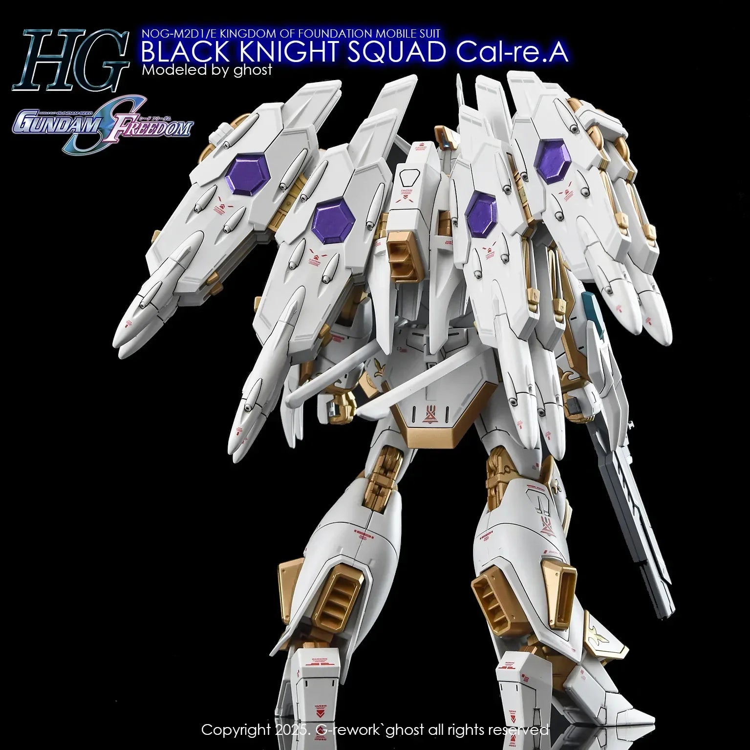 G-Rework Water Decal For HG Black Knight Cal-re.A - A-Z Toy Hobby