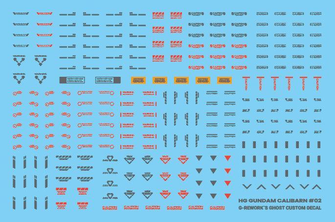 G-Rework Water Decal For HG Calibarn - A-Z Toy Hobby