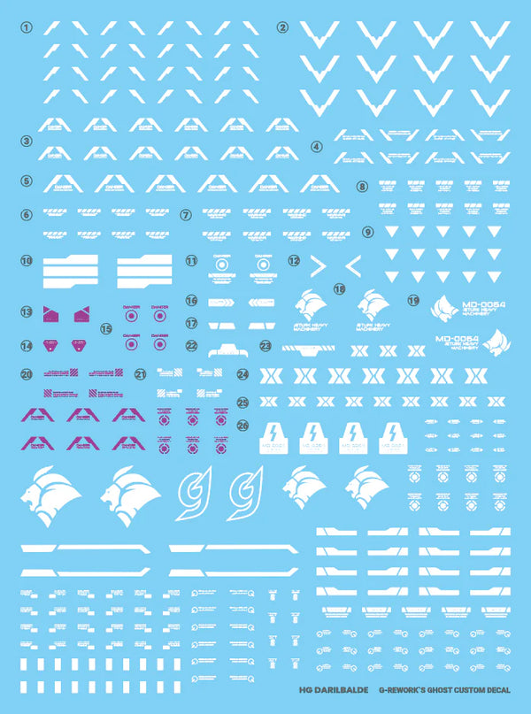 G-Rework Water Decal For HG Darilbalde