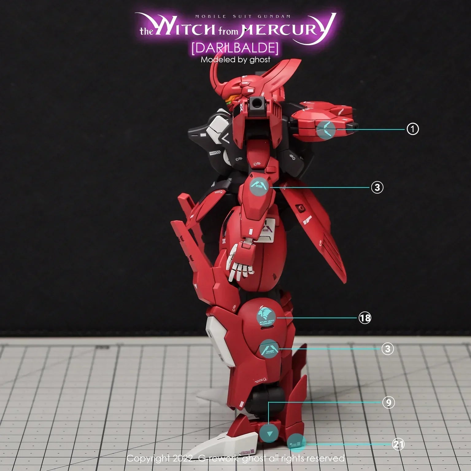 G-Rework Water Decal For HG Darilbalde - A-Z Toy Hobby