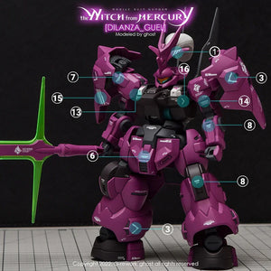 G-Rework Water Decal For HG Guel's Dilanza - A-Z Toy Hobby