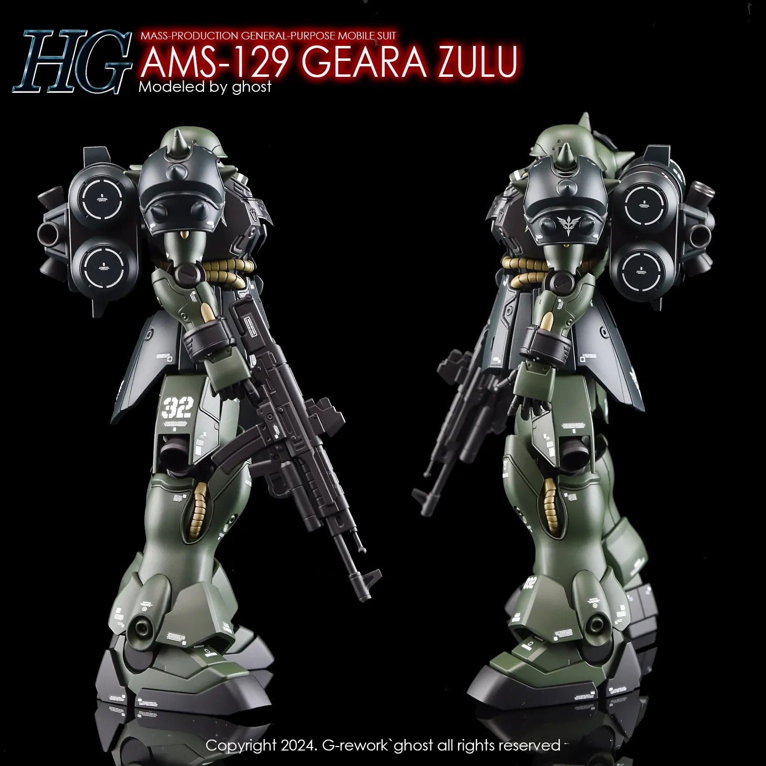 G-Rework Water Decal For HG Geara Zulu - A-Z Toy Hobby