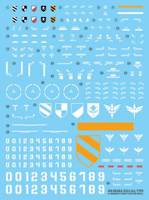G-Rework Water Decal For HG Geara Zulu - A-Z Toy Hobby