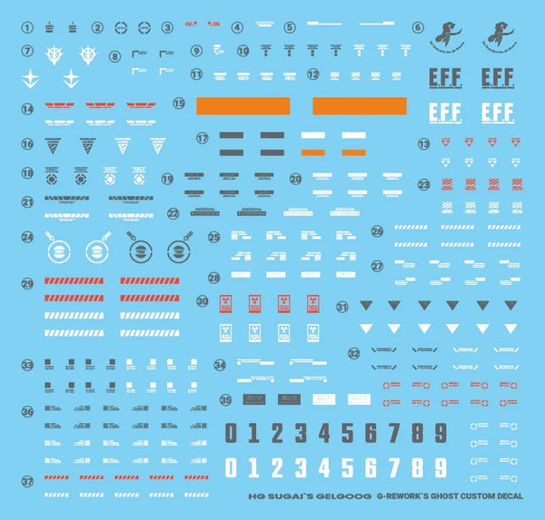 G-Rework Water Decal For HGGQX Gelgoog