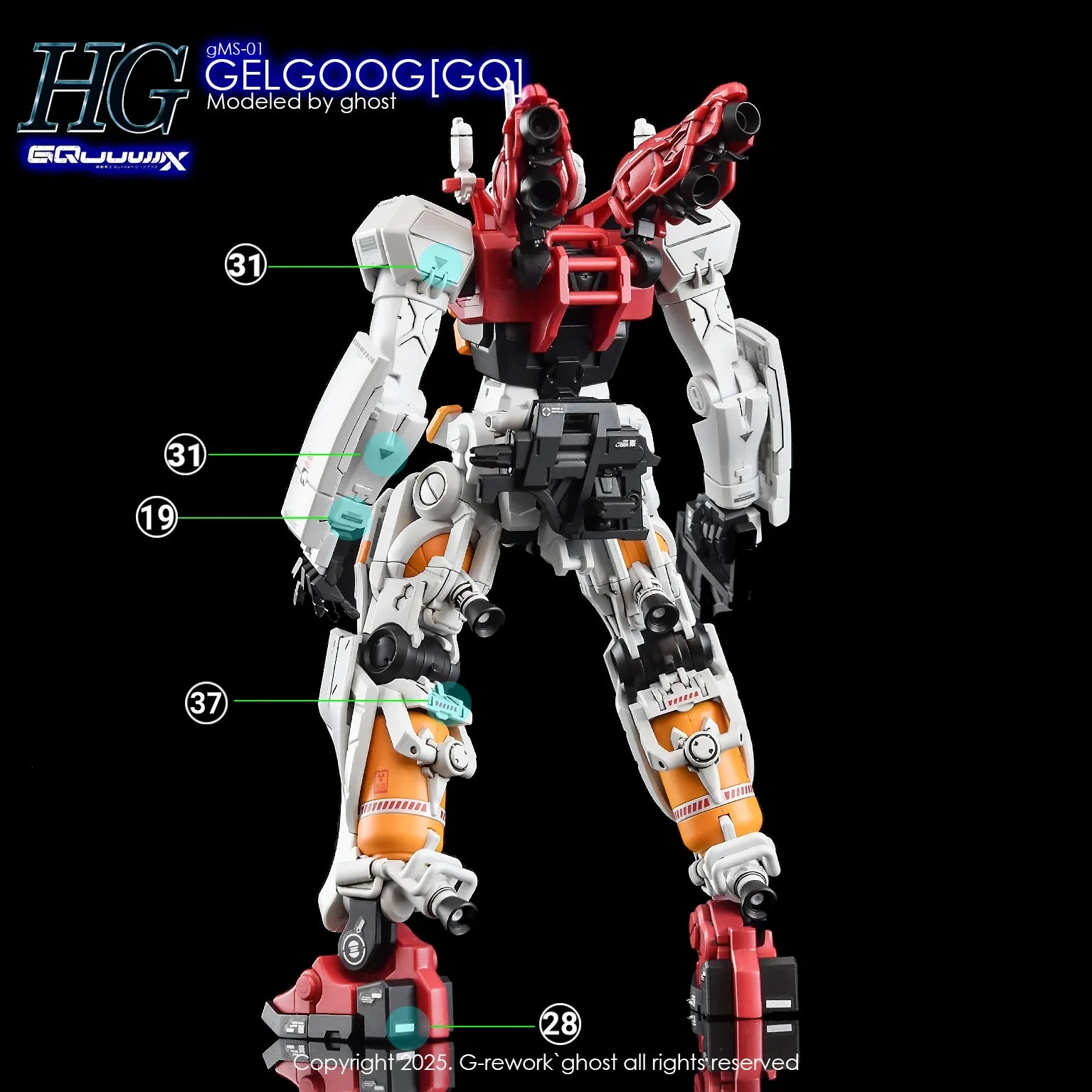 G-Rework Water Decal For HGGQX Gelgoog - A-Z Toy Hobby