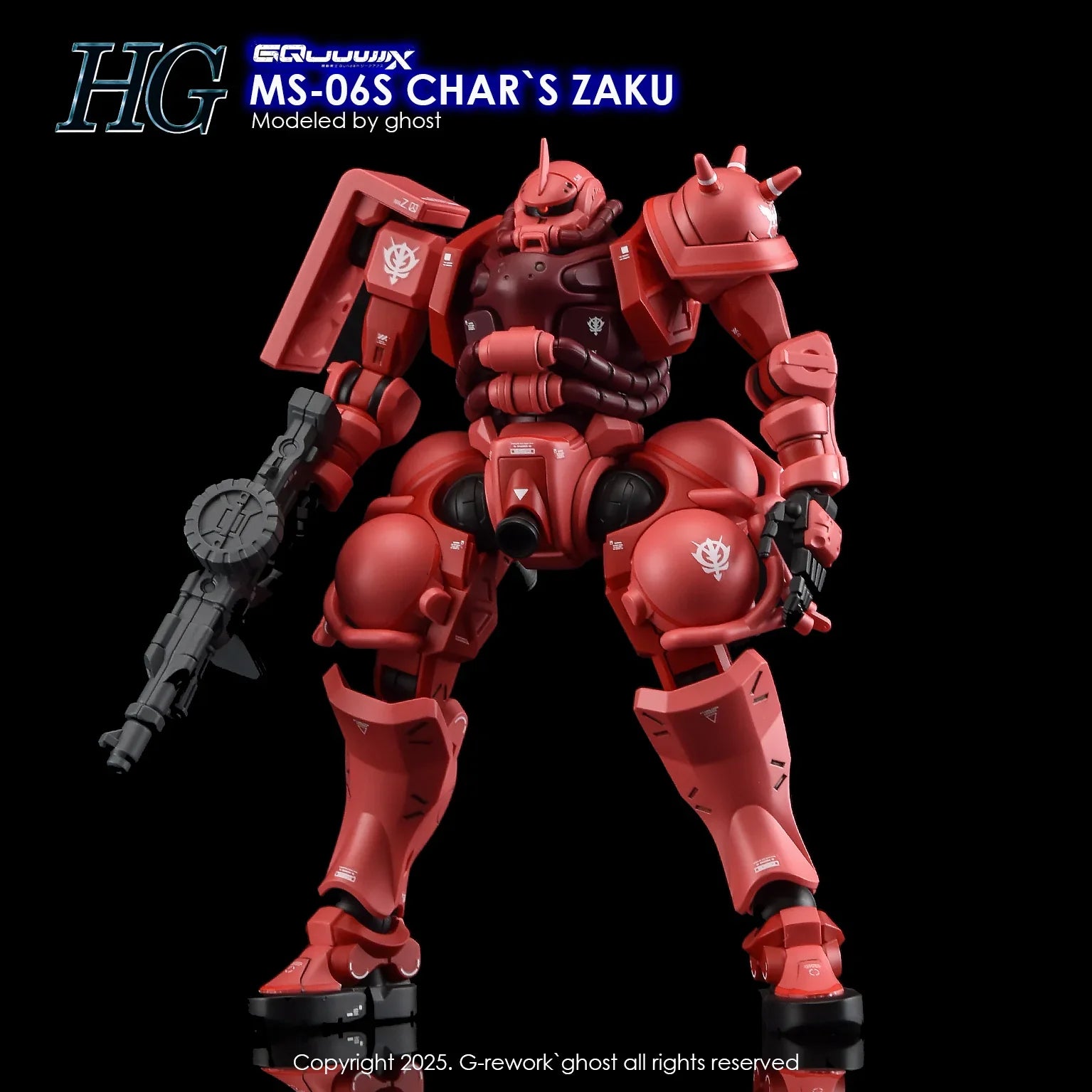 G-Rework Water Decal For HG Char's Zaku (GQ)
