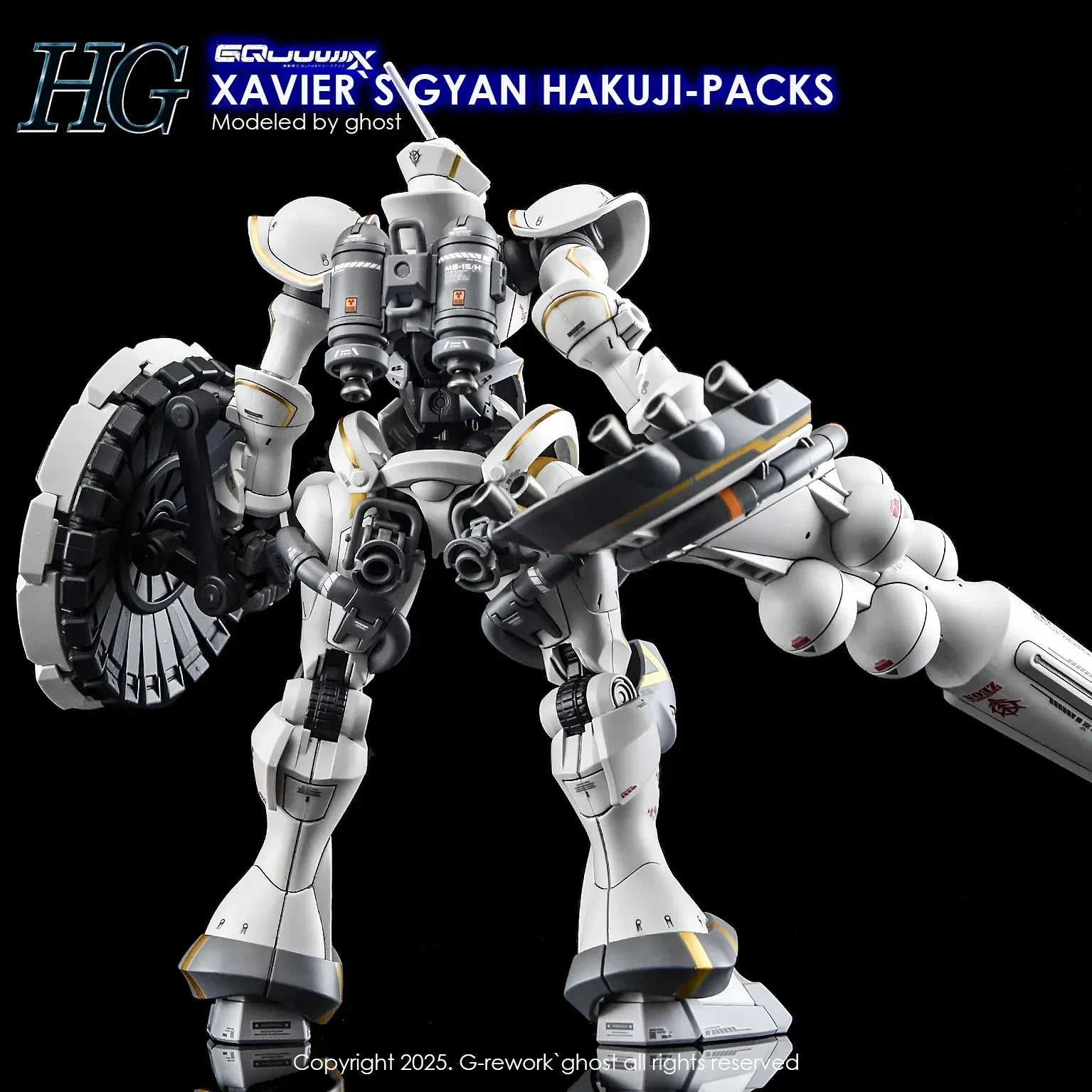 G-Rework Water Decal For HGGQX Xavier's Gyan Hakuji Packs - A-Z Toy Hobby