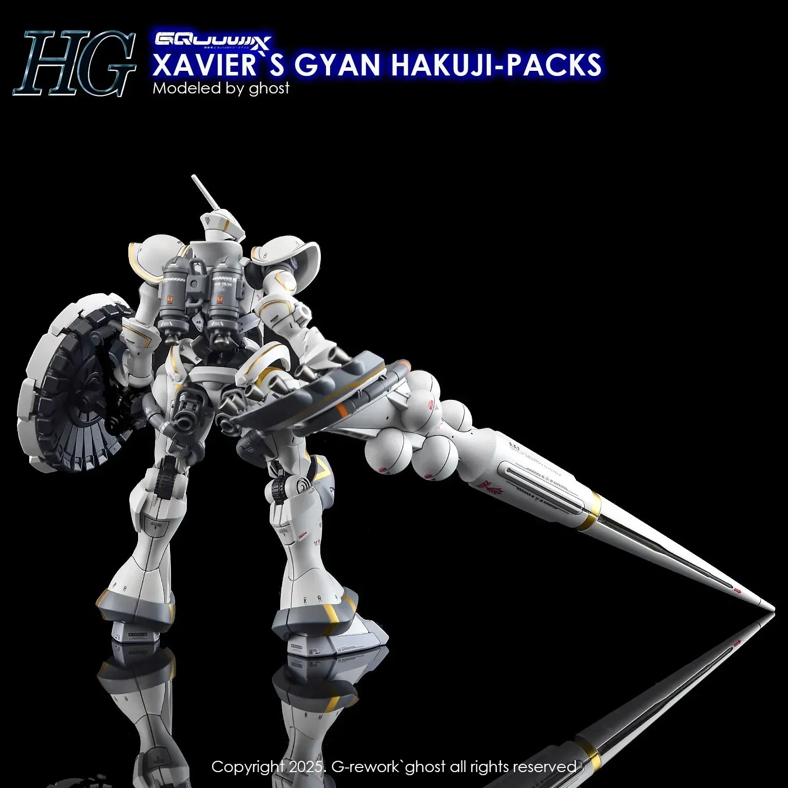 G-Rework Water Decal For HGGQX Xavier's Gyan Hakuji Packs - A-Z Toy Hobby